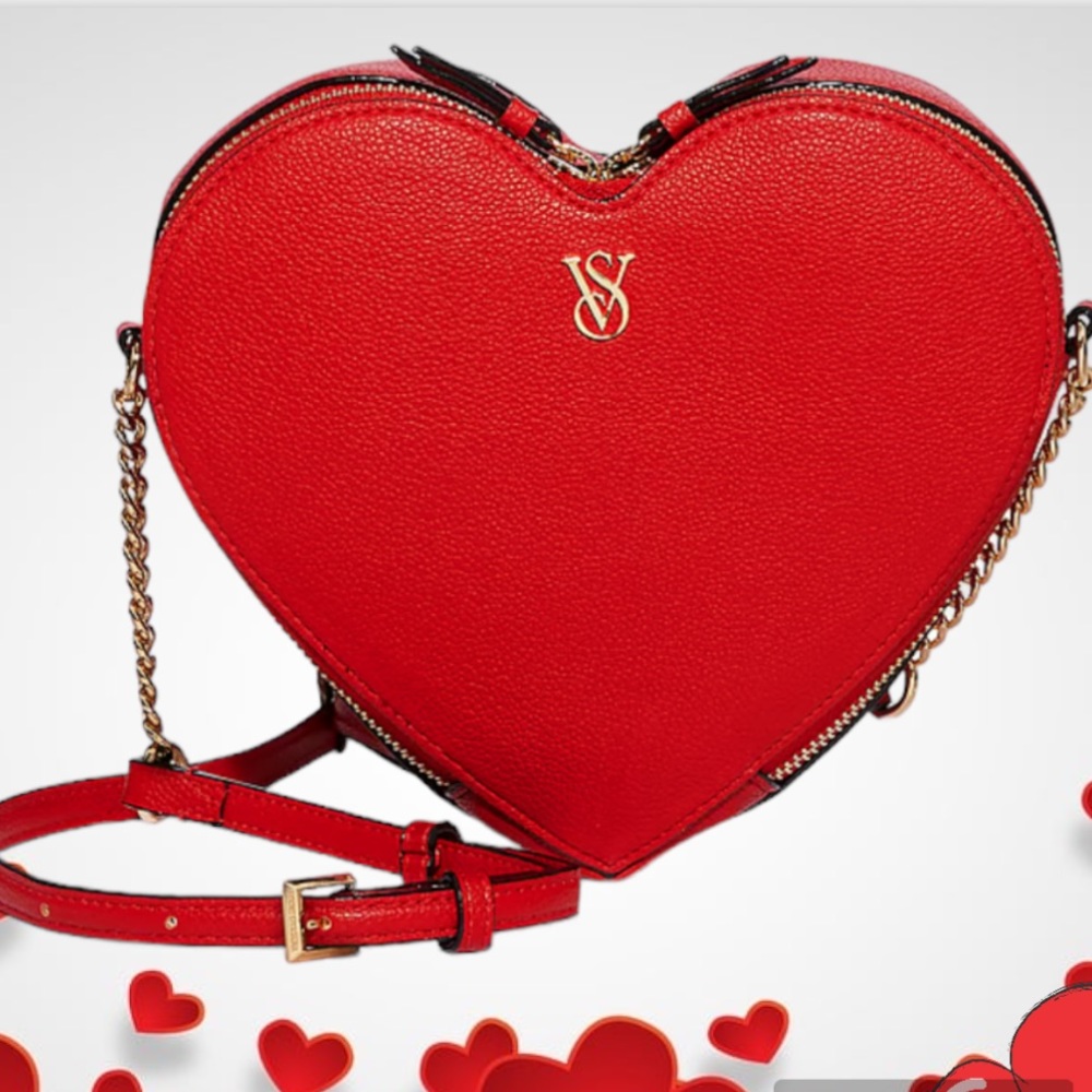 Victoria’s Secret RED HEART SHAPE CROSSBODY BAG